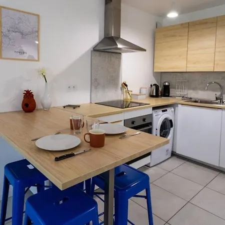Maxbnb - T2 48m2 - Terrasse 30m2 - Wifi Fibre Apartment Toulon